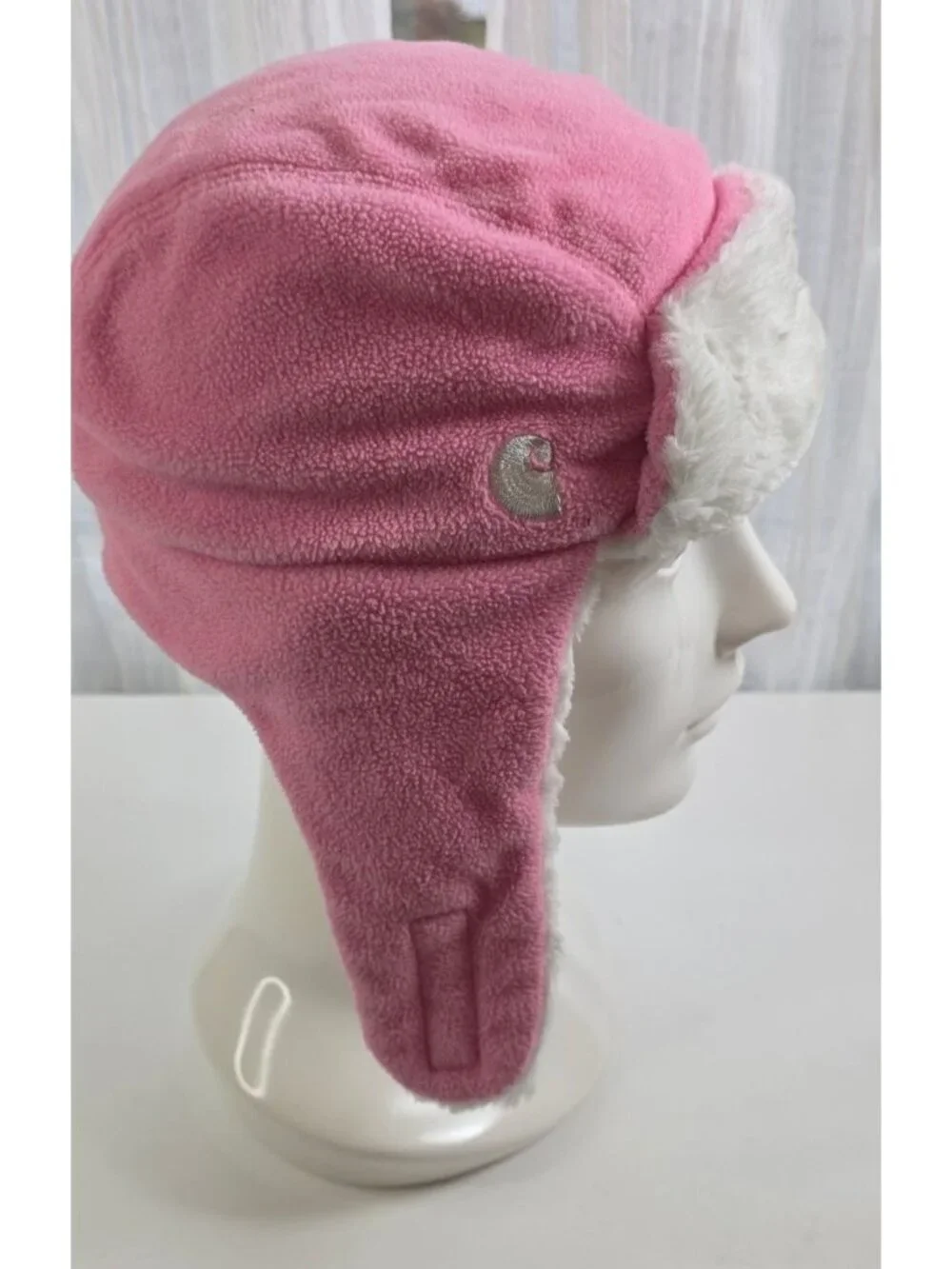 Carhartt Infant Toddler Pink Fleece Sherpa Trapper Hat